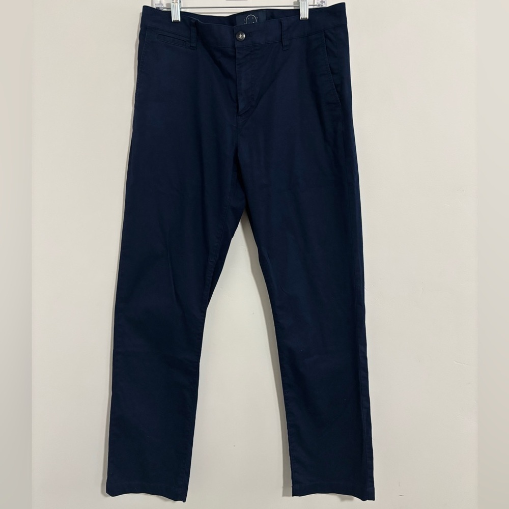 Men's Navy Blue Dress Slacks W 33 L 32 by Even Tide